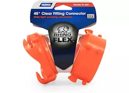 Camco RhinoFLEX Swivel Fitting - 45° Clear Fitting