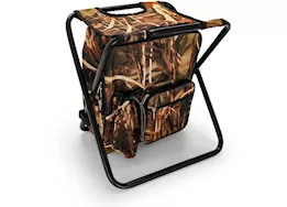Camco Camping Stool Backpack Cooler - Camouflage