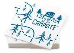 Camco Life is better at the campsite paper napkins, map design