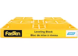 Camco Fasten leveling block, 2x2,yellow, single (e/f)