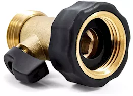 Camco Fresh water hose valve, straight, brass, bagged llc
