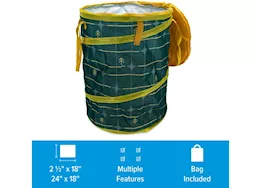 Camco Libatc, pop-up utility container 18inx24in, green grid