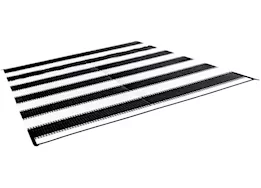 Camco Open Air Reversible Outdoor Mat - 6' x 9' Charcoal Stripe