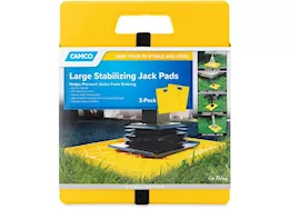 Camco RV Stabilizer Jack Pad (2-Pack) – Large, 14” x 12”