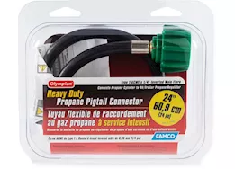 Camco pigtail prop hose conn 24in,ccsaus,clamshell