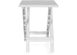 Camco Adirondack Folding Side Table - White, 14"W x 12"D x 15"H