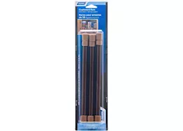 Camco Cupboard Bar (3-Pack) – Extends 10" to 17", Brown