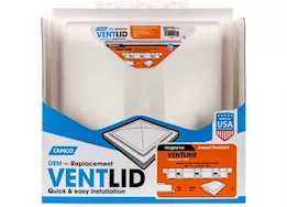 Camco Polypropylene Replacement RV Vent Lid (Single) for 2008 & Newer Ventline Models - White