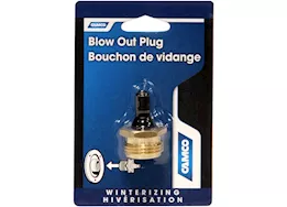 Camco Blow Out Plug with Schrader Valve – Brass