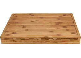 Camco Bamboo cutting board w/counter edge, 18in x 14in