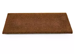Camco Premium Wrap Around RV Step Single Rib Rug - 18" Wide Brown