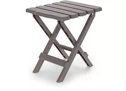 Camco Adirondack Folding Side Table - Taupe, 14"W x 12"D x 15"H
