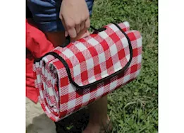 Camco Picnic Blanket - 51" x 59" Red/White