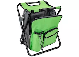 Camco Camping Stool Backpack Cooler - Green