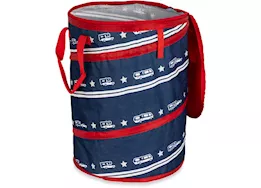 Camco Life is better at the campsite patriotic pop-up utility container 18in x 24in