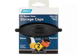 Camco Sewer Hose Storage Caps - Set of Two
