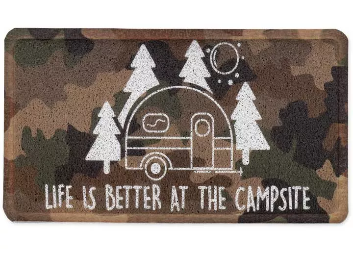 Camco Libatc - scrub rug, camo retro rv, 26.5in x 15in