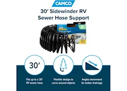 Camco Sidewinder Sewer Hose Support - 30 ft.