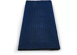 Camco Premium Wrap Around RV Step Double Rib Rug - 23" Wide Blue