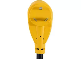 Camco Power Grip 90-Degree Locking Dogbone Adapter - 18 in., 30A, 125V/3750W, TT-30P to L5-30R