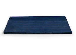 Camco Premium Wrap Around RV Step Double Rib Rug - 23" Wide Blue