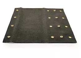 Camco Premium Wrap Around RV Step Single Rib Rug - 23" Wide Gray