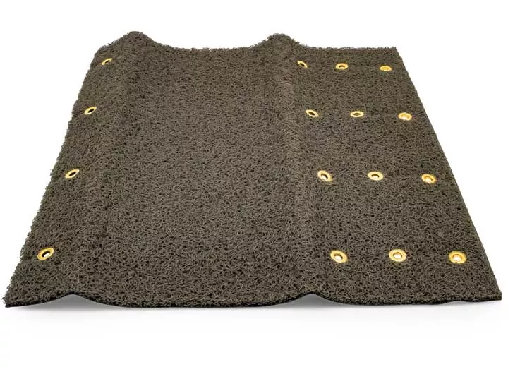 Camco Premium Wrap Around RV Step Scrub Rug - 23" Wide Gray