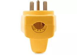 Camco RV 30 Amp Power Grip Male Replacement Plug in Clamshell Package - TT-30P Male Plug