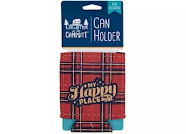 Camco Libatc, can holder, red plaid