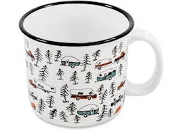Camco Life is better at the campsite - ceramic mug, white, sketch