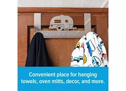 Camco Libatc-cabinet 2 hook towel hanger