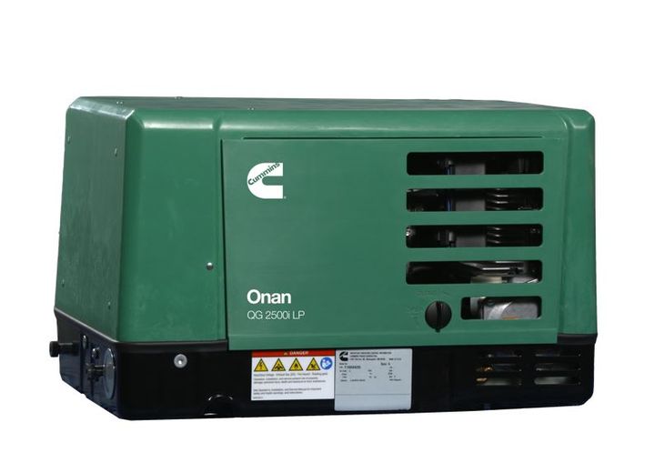 CUMMINS/ONAN RV QG 2500 - 2500 WATT 120V SINGLE PHASE 60HZ FIXED MOUNT LP GENERATOR FOR RV