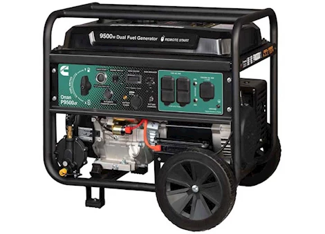 Cummins/Onan POWER UNIT P9500DF 49S 9500 WATT DUAL FUEL PORTABLE GENERATOR GREEN/BLACK