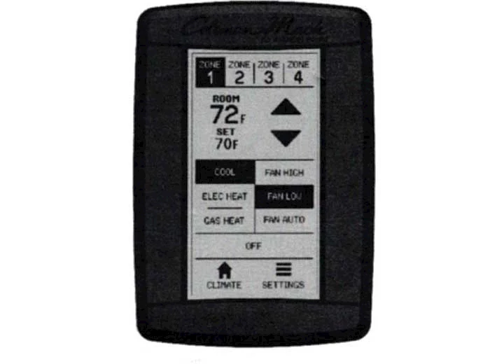 Coleman-Mach RVC ZONE WALL THERMOSTAT-BLACK