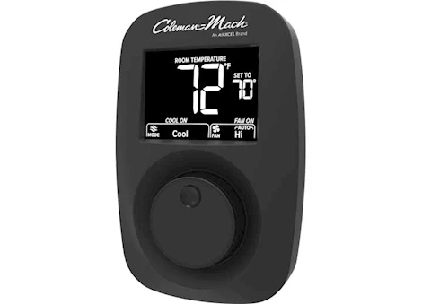 Airxcel-Coleman Wall thermostat - analog heat/ cool, black Main Image