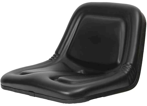 Concentric DELUXE HIGH-BACK STEEL PAN SEAT, BLACK
