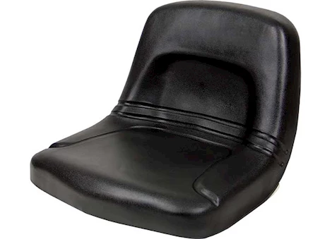 Concentric HIGH-BACK STEEL PAN SEAT, BLACK