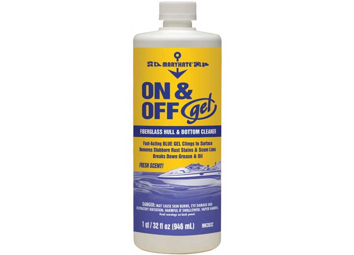 CRC Industries ON & OFF GEL HULL & BOTTOM CLEANER, 32 FL OZ