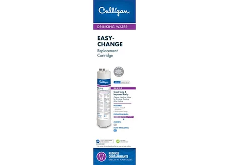 Culligan International ADVANCED REPLACEMENT CARTRIDGE FOR US-EZ, IC-EZ, AND RV-EZ SYSTEMS