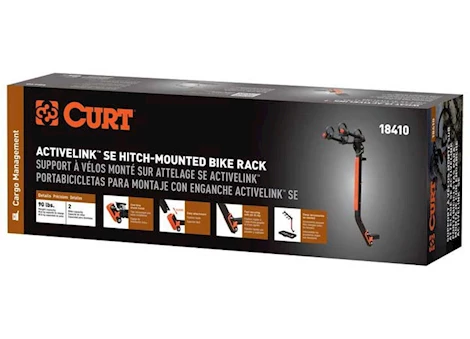 Curt Manufacturing Activelink se hitch-mounted bike rack (2 bikes, 2in shank) Main Image