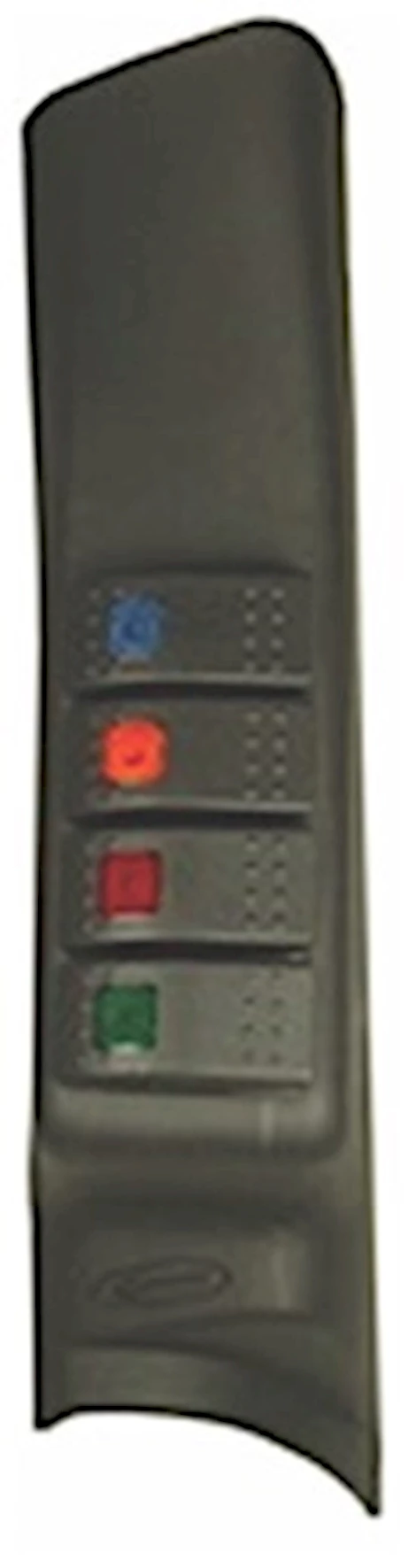 Daystar International 07-10 jk wrangler 2/4wd a-pillar switch pod, includes 4 switches Main Image