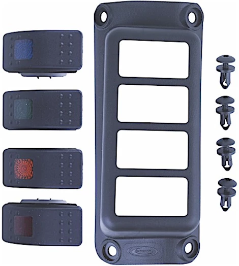 Daystar International 15-18 renegade 2/4wd a-pillar switch pod, includes 4 switches Main Image