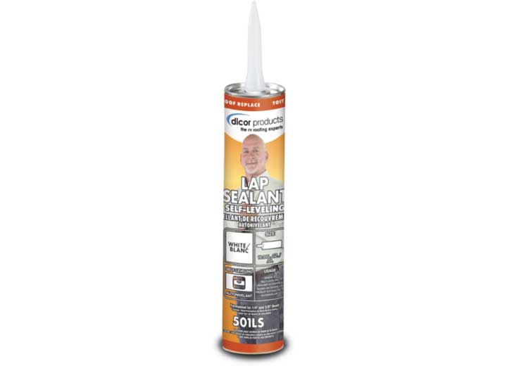 Dicor Products Self-Leveling Lap Sealant - 10.3 oz. Tube, Black