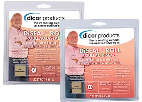 Dicor DISEAL SEALING TAPE 4IN X 25FT WHITE ROLL