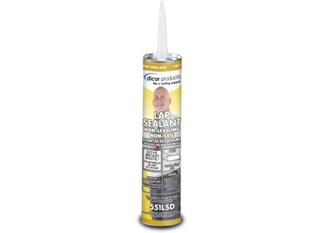 Dicor Products Non-Leveling Lap Sealant - 10.3 oz. Tube, Black