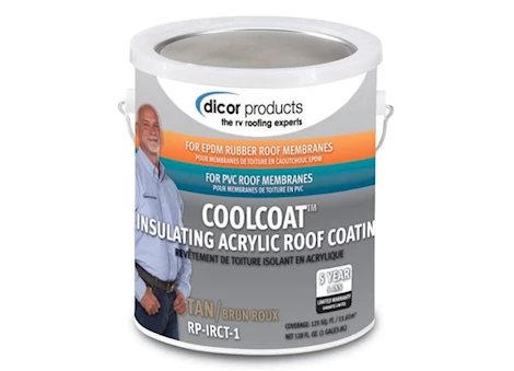 Dicor 1 GALLON CAN COOLCOAT INSULATING EPDM RUBBER ROOF COATING TAN