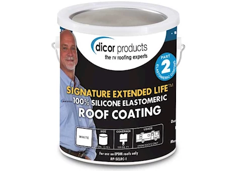 Dicor 1 GAL. CAN SIGNATURE EXTENDED LIFE EPDM RUBBER ROOF COATING - WHITE