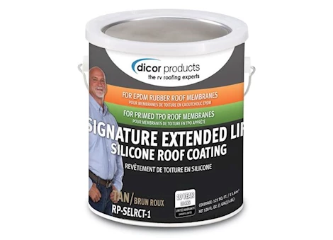 Dicor 1 GAL CAN SIGNATURE EXTENDED LIFE ROOF COATING  100% SILICONSOLIDSTAN