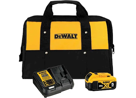 DeWalt Tools DEWALT 20V 5.0AH BATTERY CHARGER KIT