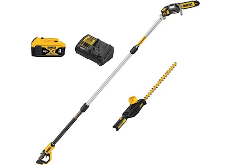 DeWalt Tools 20v max cordless pole saw and pole hedge trimmer combo kit Main Image